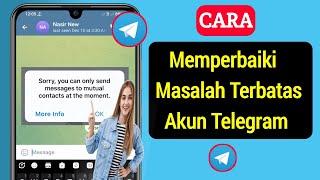 Cara Memperbaiki Masalah Terbatas Akun Telegram || Masalah Terbatas Telegram