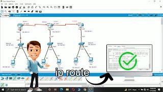 Configuring Static Routing with 3 Routers Using CLI Command | Cisco Packet Tracer Tutorial [Hindi]