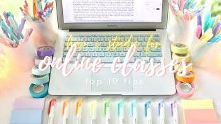 How I study and prepare for online classes 10 tips