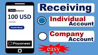 How to create payoneer receiving account (Step by step)