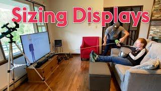 The Correct Display Size for Your Room: The DISCAS Standard. Or How Big Should My TV or Screen Be?