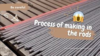 Amazing Manufacturing Process of Iron Rod in Factory Production of Iron Rods