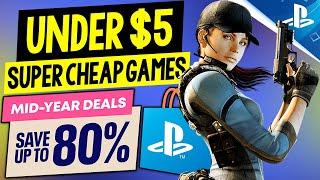 15 GREAT PSN Game Deals UNDER $5! PSN Mid-Year Deals Sale SUPER CHEAP PS4/PS5 Games to Buy!