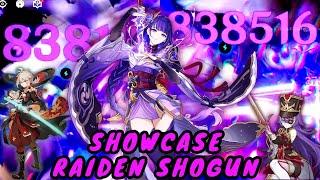 Showcase Raiden Shogun C2 | Comparison Kazuha Vz Chevreuse ~ Genshin Impact