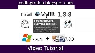 Install MyBB 1.8.8 on windows 7 localhost - opensource PHP forum software byAO
