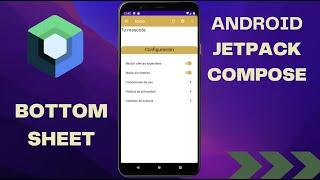 BottomSheet en Android Jetpack Compose. Uso de Switch y CompositionLocalProvider