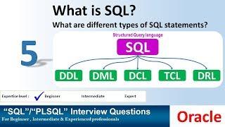 oracle interview question - What is SQL, What are the types of SQL statements