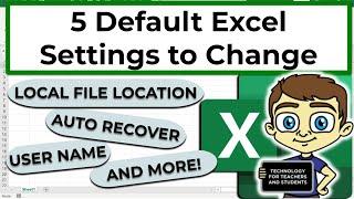 Five Microsoft Excel Settings You MUST Change (Save Time & Stress!)