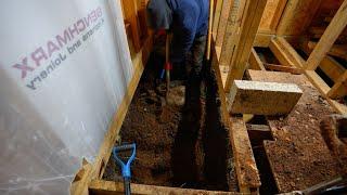 Self Building My Dream Tiny Home - 9 Days Until I Move In… Lowered Bath Foundations