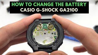 Casio G Shock GA-2100 Battery Replacement | How to replace the Battery on a Casioak G-Shock ga-2100