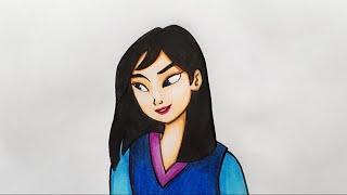 Disney princess Mulan drawing | Disney Mulan