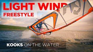 LIGHT WIND FREESTYLE session on the river! I Ivenfleth