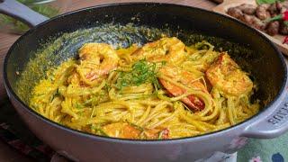 Spaghetti Masak Lemak Cili Api Udang, sedap lah pulak!