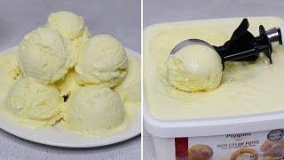 ঘরে তৈরি সহজ ভ্যানিলা আইস ক্রিম রেসিপি | Homemade Vanilla Ice cream | Ice cream recipe Bangla