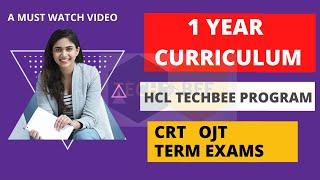 HCL TECHBEE 1 YEAR CARRICULAM | 1 YEAR CARRICULAM OF  TECHEE | WHAT HAPPENED IN HCL TECHBEE TRAINING