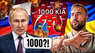 Russians Lost 1000 Soldiers in a Single Attack in KURSK | Ukraine War Update