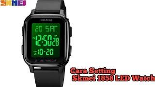 Cara Setting Jam Tangan Skmei 1858 LCD Watch