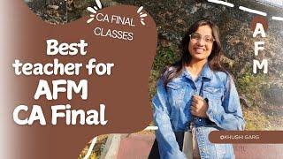 CA Final Classes | AFM review, content, cost