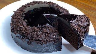 Easy Chocolate Cake Recipe Without Chocolate, Cream, Oven | Chocolate Cake