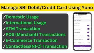How to on e commerce purchase in SBI Card Using Yono App   Kaise online shooping ko on kare sbi card
