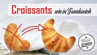 CROISSANTS selber machen - so geht's! // CROISSANTS wie in Frankreich // CROISSANT Rezept mit T65