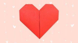 How To Fold ️ ORIGAMI HEART ️ Step By Step Easily / 【Origami Heart】