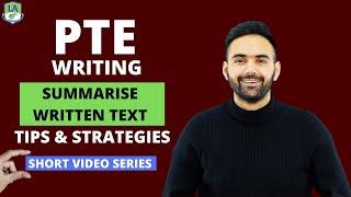 PTE Summarise Written Text | Short Video Series | Tips & Strategies | Language Academy