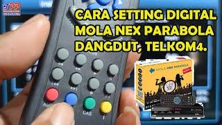 Cara program dan setting mola nex parabola kardus kuning satelit telkom 4