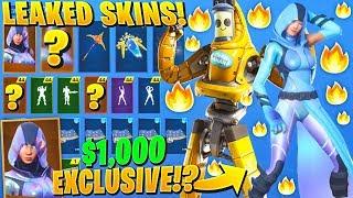 *NEW* Leaked Encrypted $1,000 Exclusive "Davinci" Skins Showcase With All Leaked Emotes!(Peely Mech)