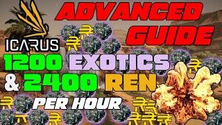 Farm FAST Exotics & Ren in Icarus! 2400 Ren & 1200 Exotics Per Hour! Advanced Guide! V6.0