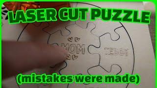 Laser Cut Puzzle Gift for MOM Tutorial