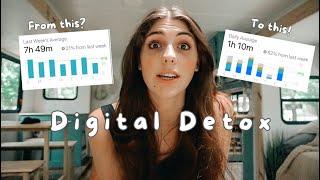 How I got my screen time to 1 hour a day! | Digital Detox | Tips & Motivation