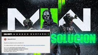 Directx Error  Modern Warfare II / Warzone 2.0 + Solución