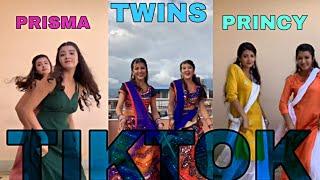 Twins sister Prisma and Princy Khatiwada tiktok queen || All new collection of tiktok