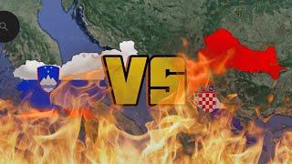 Croatia VS Slovenia | Edited mapping