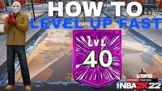 HOW I HIT LEVEL 40 FAST! BEST XP METHOD IN NBA 2K22 CURRENT GEN & NEXT GEN! LEVEL UP FAST SEASON 2!