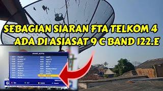 Banyak FTA nya || Tracking asiasat 9 c band di parabola jaring terbaru