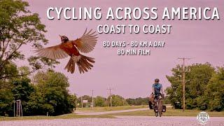 Cycling across America. Coast to coast in 80 days, 80 km a day. A 80 minutes movie.