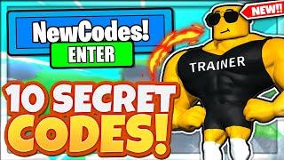 ALL 10 NEW *SECRET* CODES In Roblox Gym Tycoon!