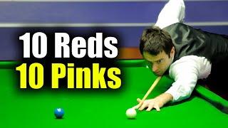 Only Ronnie O'Sullivan Can Collect 10 Reds and 10 Pinks!