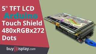 Arduino Tutorial: 5" TFT LCD Display RA8875 Module Touch Screen Shield 480x272 with Arduino Due