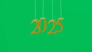 Green Screen 2025 New Year Animation | Global Kreators