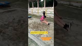 Women’s athletes long jump/technique power #shorts #trending #viral #ytshorts