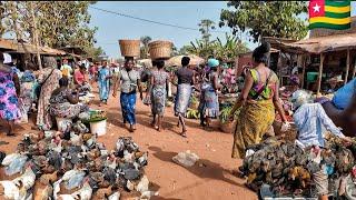 Rural village market day in Notse Togo,  west Africa . Cost of living in Togo