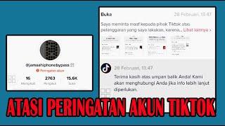 Cara Mengatasi Peringatan Akun Tiktok