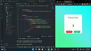 Counter Application using React Js | Class Component & State