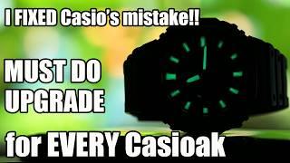 I FIXED Casio's mistake!! The PERFECT GA2100 Casioak as it SHOULD have left the factory!!!