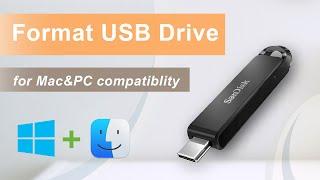 【Ultimate Guide】How to Format USB Drive on Mac/Windows - For Mac&PC compatibility