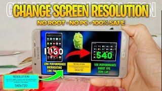 How To Change Screen Resolution Android | No Root & No PC | Enable Gaming Mode
