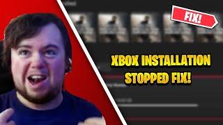 How to fix the Installation Stopped bug/glitch on xbox! (XBOX SERIES X/S, ONE)